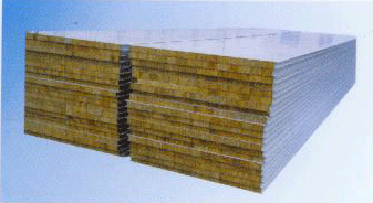 彩钢岩棉夹芯板-岩棉烘道板-彩钢夹芯板